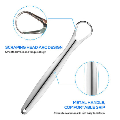 Premium Metal Tongue Scraper