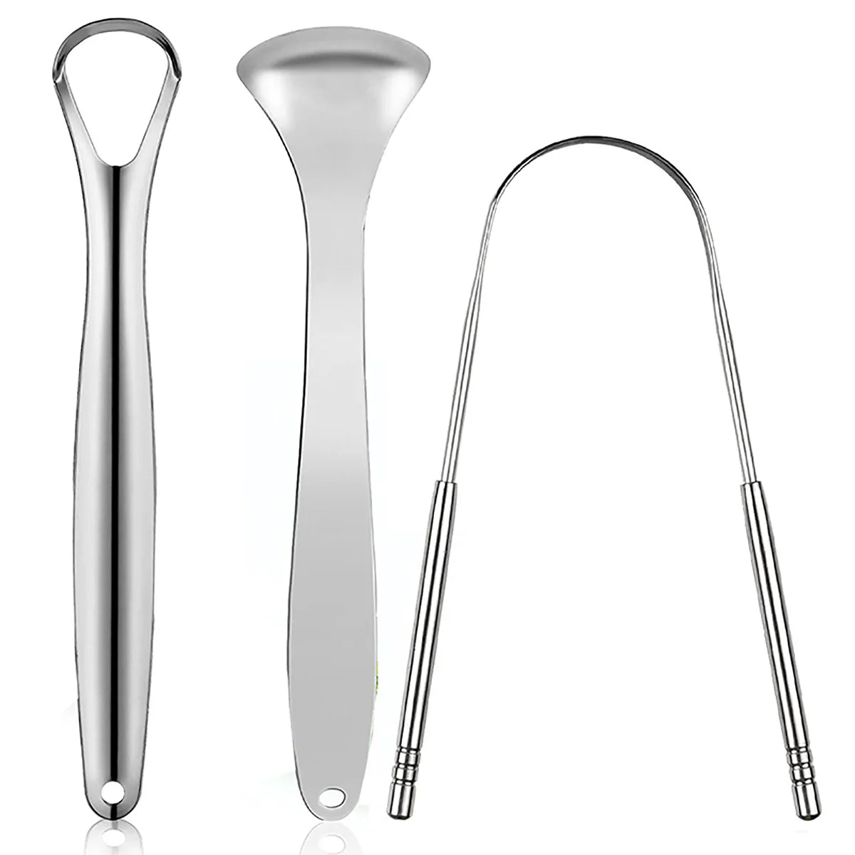 Premium Metal Tongue Scraper