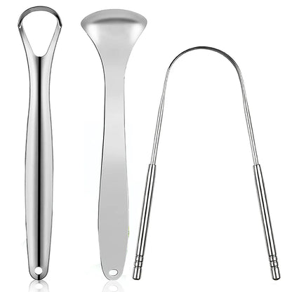 Premium Metal Tongue Scraper